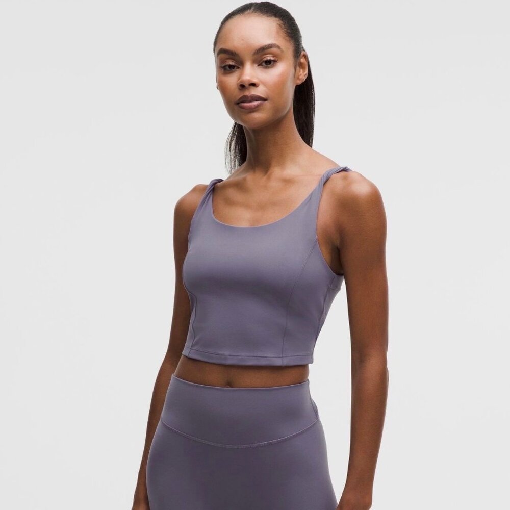 NWT Lululemon Align Twist-Strap Crop Tank Size XXS in Grape Mist